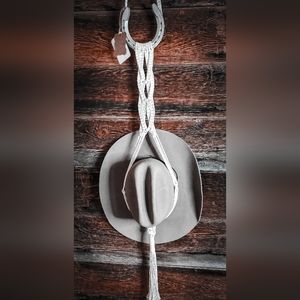 ✨️Macrame Horseshoe Hat Hanger Handmade